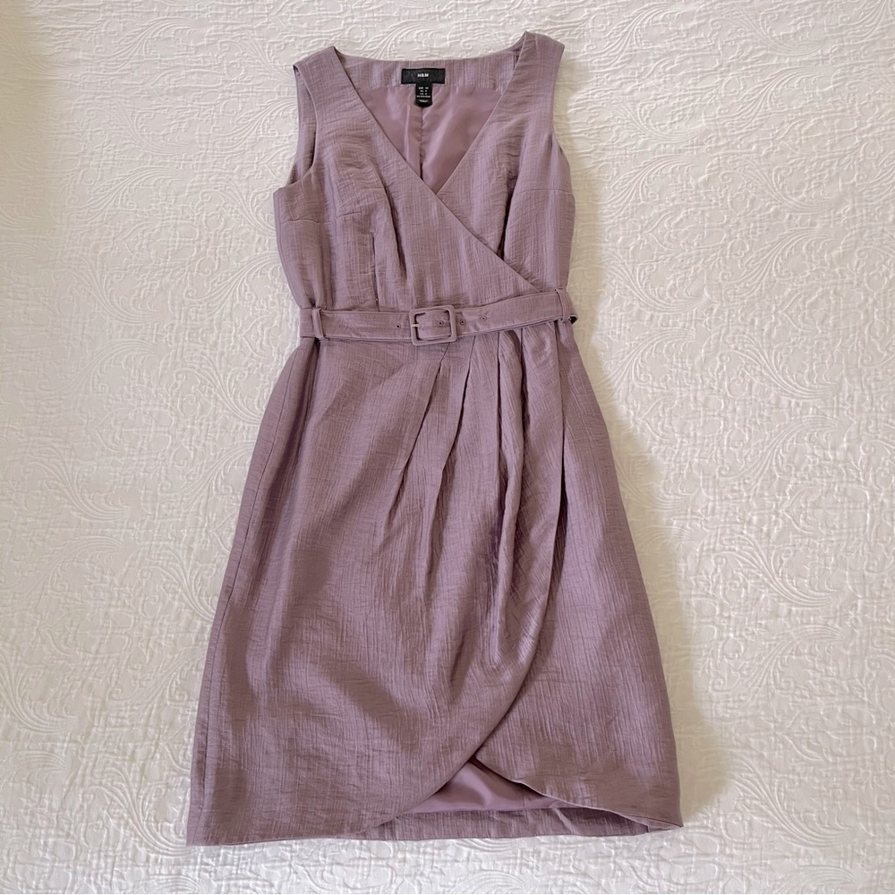 H&M Sleeveless Wrap Dress Lilac Purple